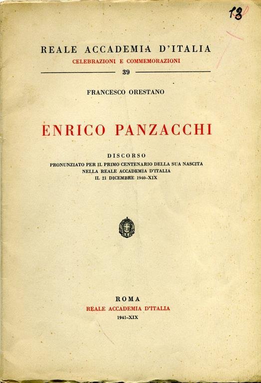 Enrico Panzacchi - Discorso Pronunziato Per Il Primo Centenario Della …