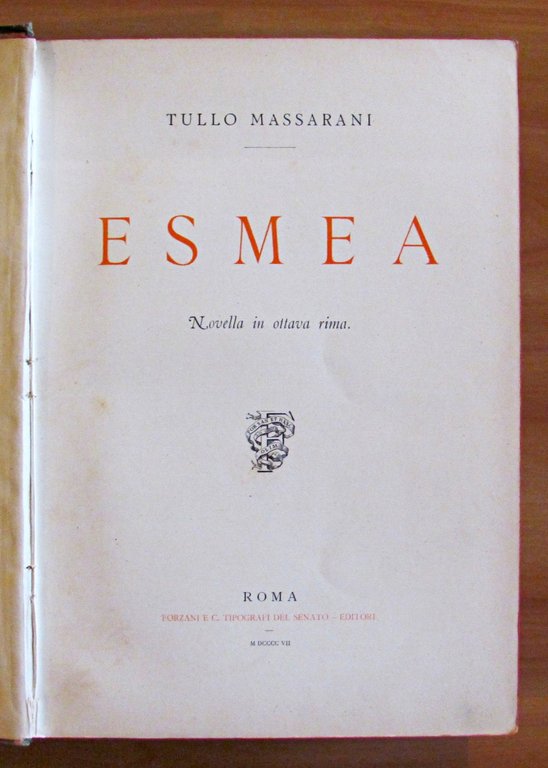 ESMEA - Novella in ottava rima