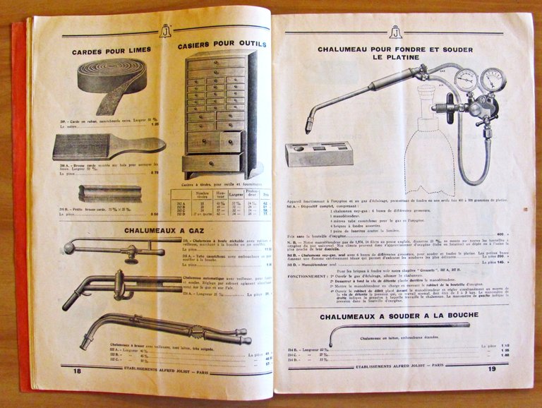 ETABLISSEMENTS ALFRED JOLIOT - OUTILLAGE, PETITES MACHINES, OUTILS