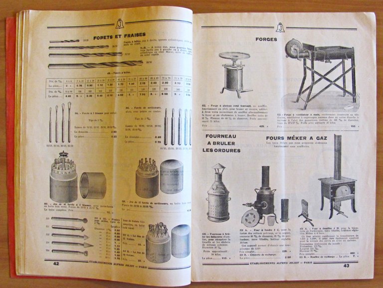 ETABLISSEMENTS ALFRED JOLIOT - OUTILLAGE, PETITES MACHINES, OUTILS