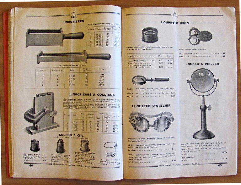 ETABLISSEMENTS ALFRED JOLIOT - OUTILLAGE, PETITES MACHINES, OUTILS