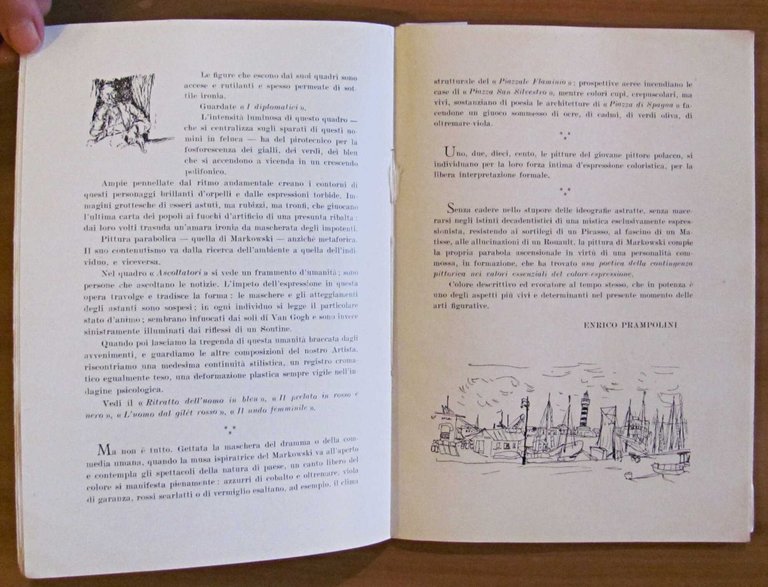 EUGENIUSZ MARKOWSKI - con Dedica Autografa di Prampolini, 1947
