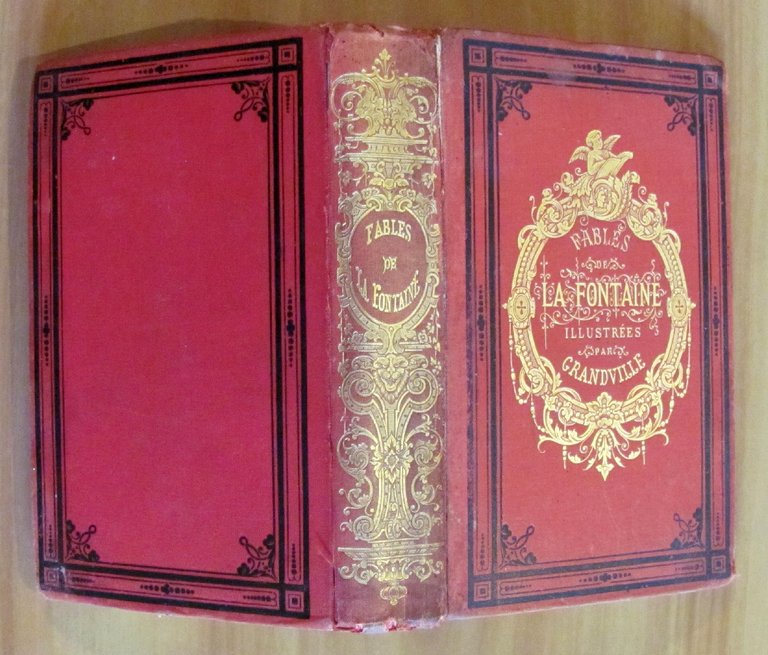 FABLES DE LA FONTAINE, 1887 con 240 ill. di GRANDVILLE