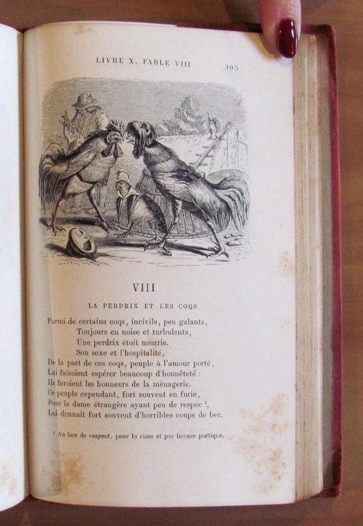 FABLES DE LA FONTAINE, 1887 con 240 ill. di GRANDVILLE