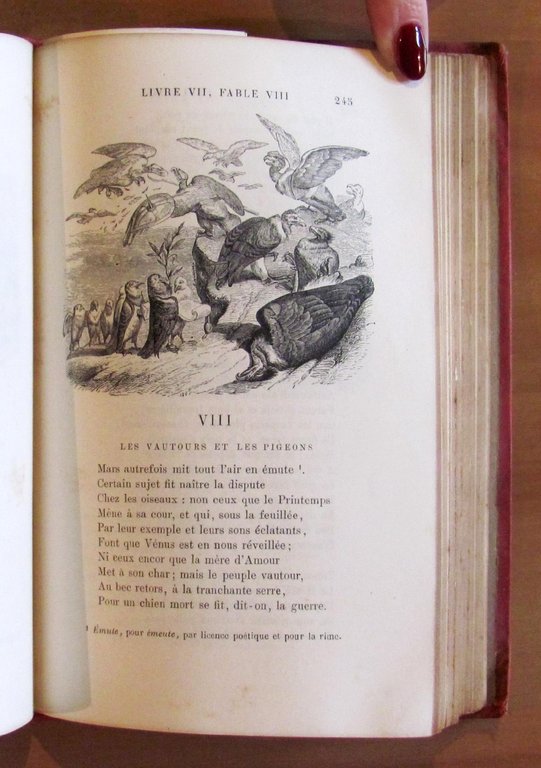 FABLES DE LA FONTAINE, 1887 con 240 ill. di GRANDVILLE