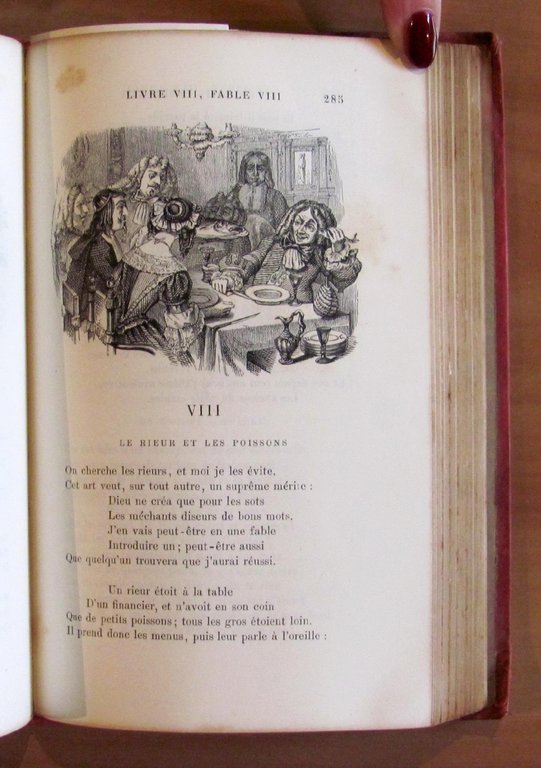 FABLES DE LA FONTAINE, 1887 con 240 ill. di GRANDVILLE