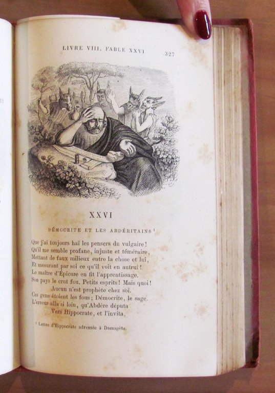 FABLES DE LA FONTAINE, 1887 con 240 ill. di GRANDVILLE