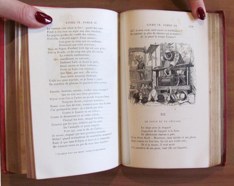 FABLES DE LA FONTAINE, 1887 con 240 ill. di GRANDVILLE