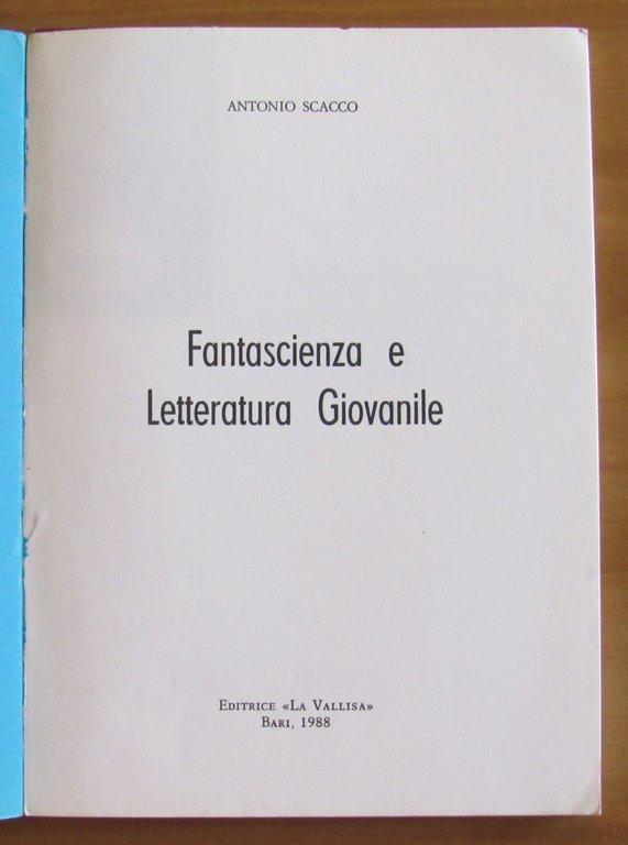 FANTASCIENZA E LETTERATURA GIOVANILE, 1988
