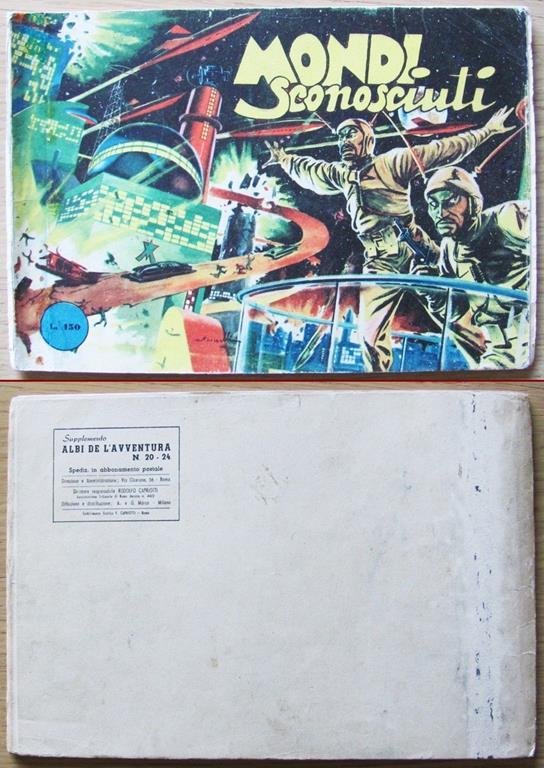 Fantascienza. Mondi Sconosciuti. Serie Raff. Supplemento Albi De L'avventura N.20 …