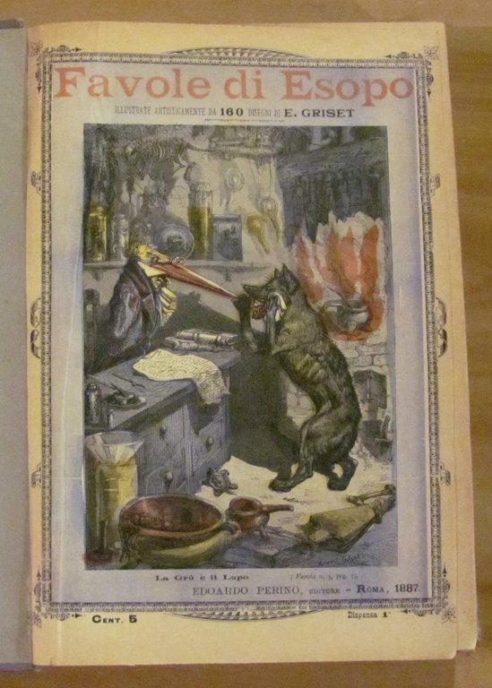 FAVOLE DI ESOPO - 1887 con 160 ill. di GRISET | Immagine Gallery 2