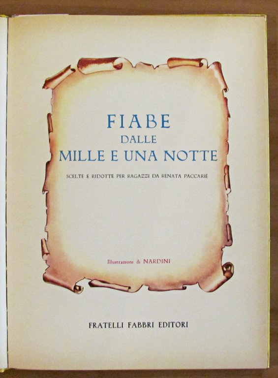 FIABE DALLE MILLE E UNA NOTTE - Collana Libri Splendidi …