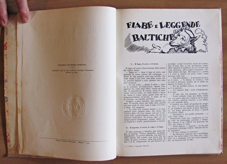 FIABE E LEGGENDE BALTICHE, I ed. 1949 - ill. MARINO