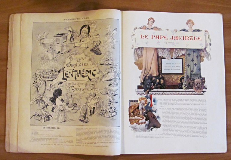 FIGARO ILLUSTRE', 1895 con Pentagrammi, Pubblicità d'epoca e Illustrazioni