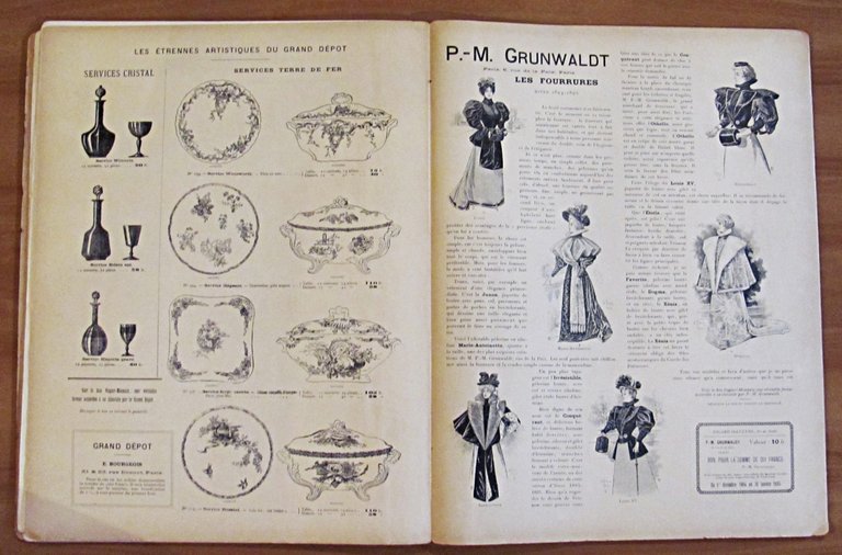 FIGARO ILLUSTRE', 1895 con Pentagrammi, Pubblicità d'epoca e Illustrazioni