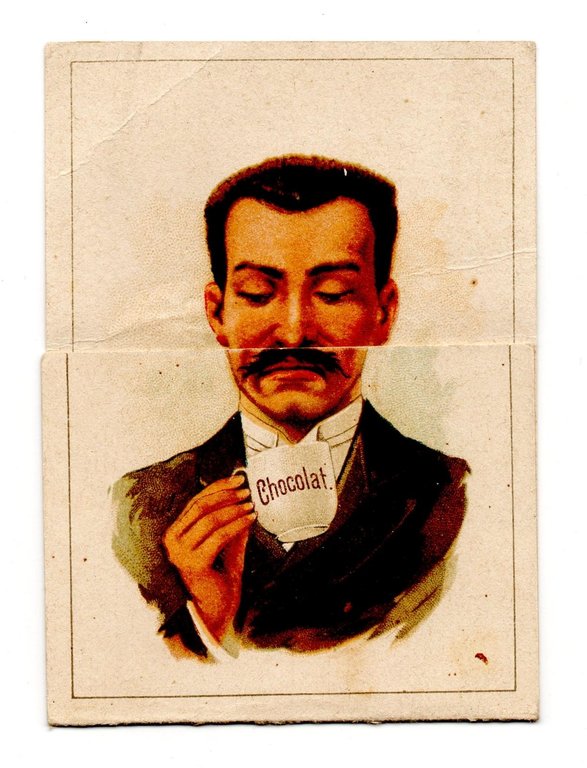 FIGURINA ANIMATA - CACAO VAN HOUTEN primi '900 - UOMO