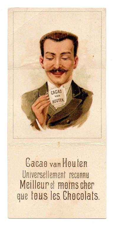 FIGURINA ANIMATA - CACAO VAN HOUTEN primi '900 - UOMO