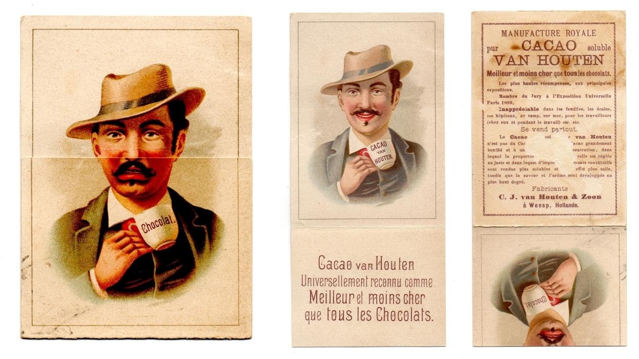 FIGURINA ANIMATA - CACAO VAN HOUTEN primi '900 - UOMO …