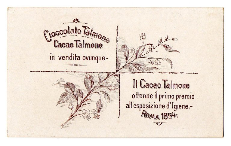 FIGURINA CIOCCOLATO e CACAO TALMONE - BIMBA con CANE