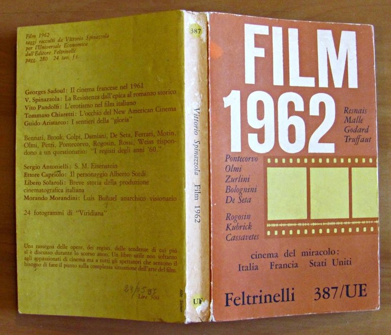 FILM 1962 - CINEMA DEL MIRACOLO: ITALIA, FRANCIA, STATI UNITI …