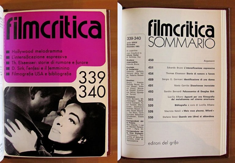 FILMCRITICA - ANNATA COMPLETA 1983