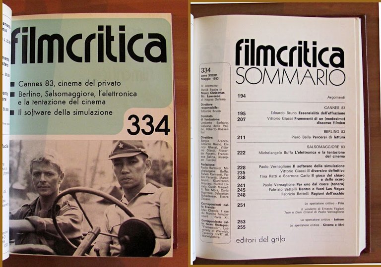 FILMCRITICA - ANNATA COMPLETA 1983