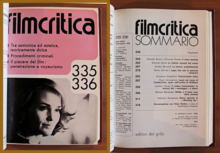 FILMCRITICA - ANNATA COMPLETA 1983