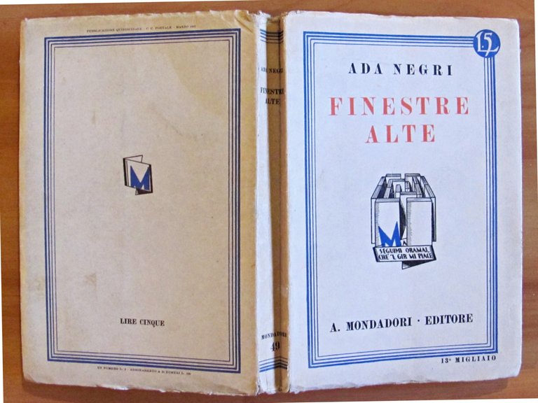 FINESTRE ALTE - Collana I Libri Azzurri N.49