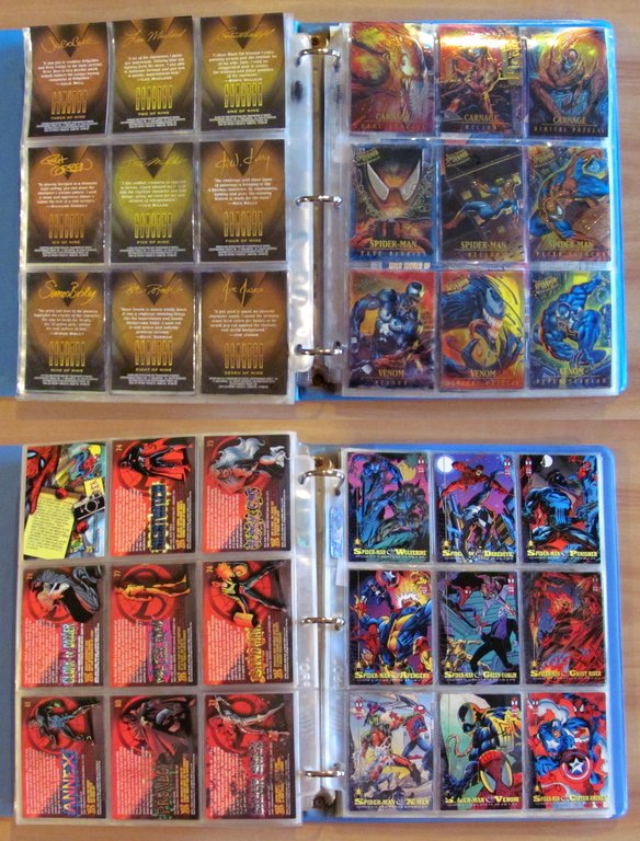 FLEER ULTRA SPIDER-MAN Premiere Edition 1995 - 5 Poster e …