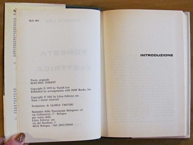 FORESTA ELETTRICA, I ed. 1982 - Collana Gli Slan N.63