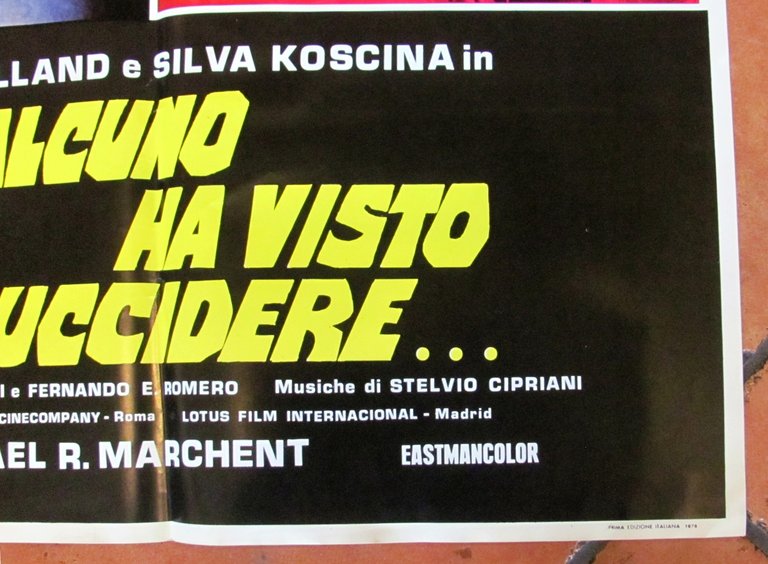 Fotobusta QUALCUNO HA VISTO UCCIDERE - SILVA KOSCINA - I …