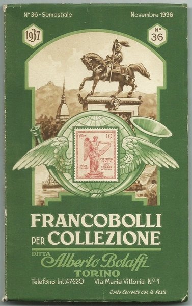 FRANCOBOLLI PER COLLEZIONE - CATALOGO Semestrale N.36_Ditta Bolaffi, 1936 / …