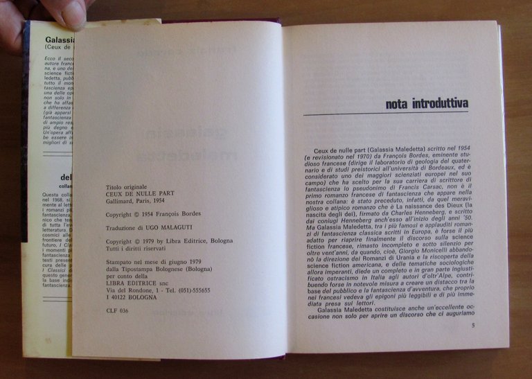GALASSIA MALEDETTA- Collana Classici Libra N.36, I ed. 1979 | Immagine Gallery 3