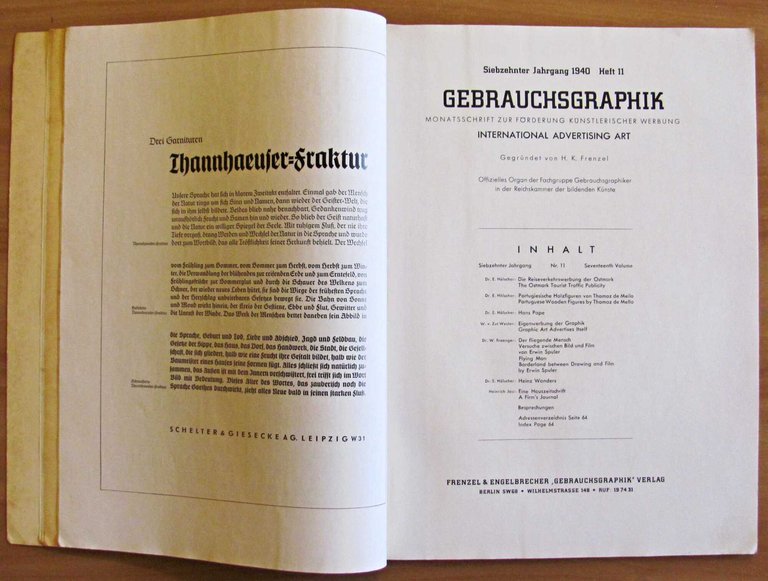 GEBRAUCHSGRAPHIK International Advertising Art N.11, November 1940 | Immagine Gallery 3