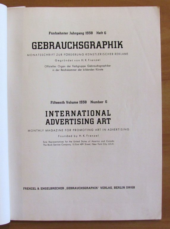 GEBRAUCHSGRAPHIK International Advertising Art N.6, Juni 1938 | Immagine Gallery 2