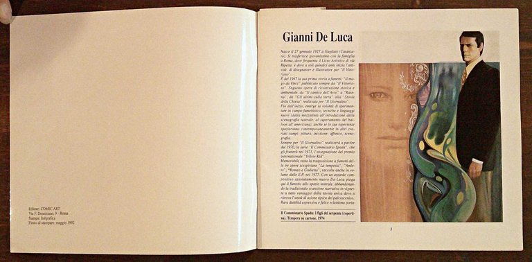 GIANNI DE LUCA Dall'illustrazione al Fumetto, I ed. 1992
