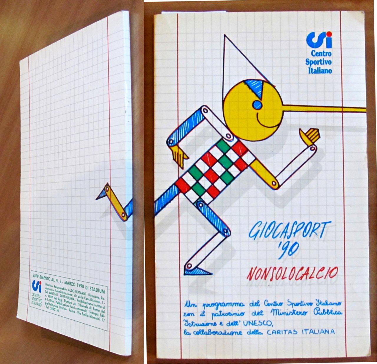 GIOCASPORT '90 - Nonsolocalcio - Suppl. al N.3 Marzo 1990 …