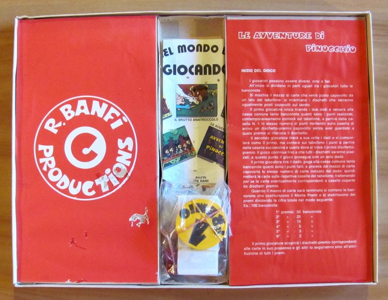 Gioco da Tavolo LE AVVENTURE DI PINOCCHIO, anni '70 - …
