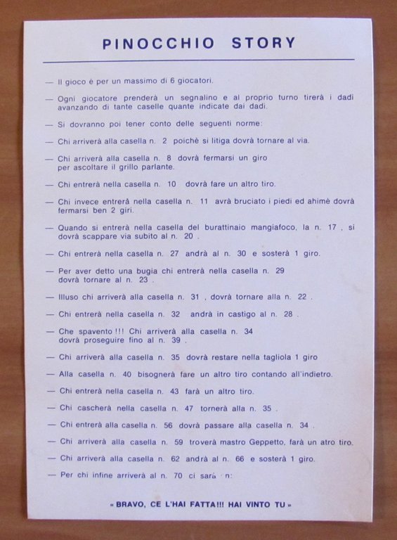 Gioco da Tavolo PINOCCHIO STORY - Il Gioco delle Fiabe, …