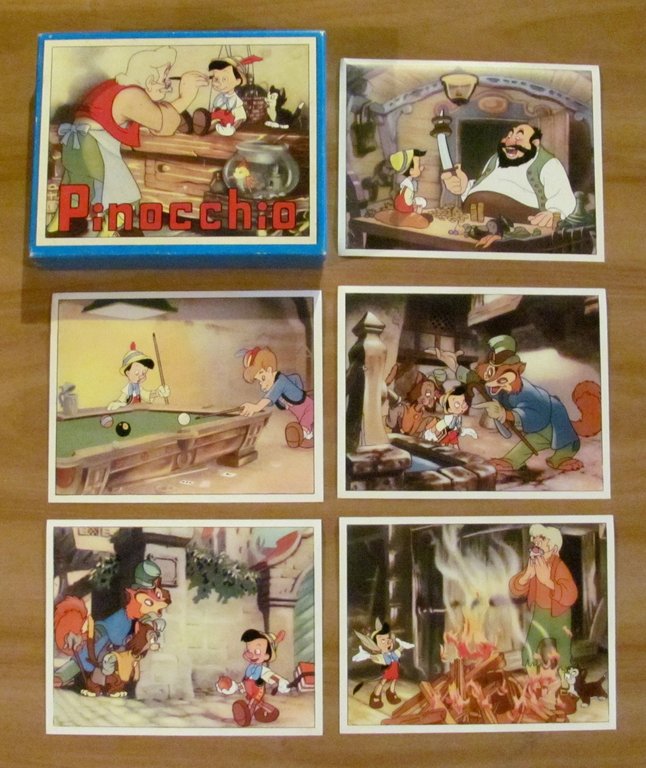 Gioco dei CUBI di PINOCCHIO in Scatola Originale anni '50