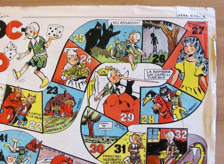 Gioco dell'OCA - PINOCCHIO, 1962 - ill DESIDERATI