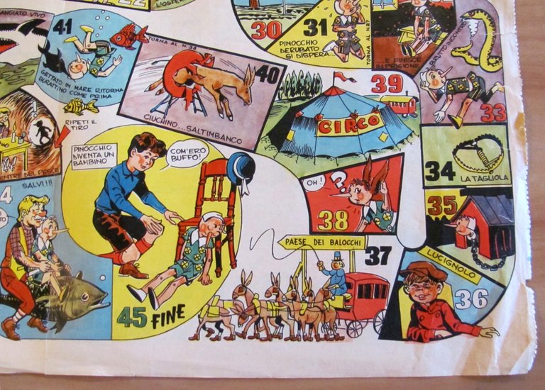 Gioco dell'OCA - PINOCCHIO, 1962 - ill DESIDERATI