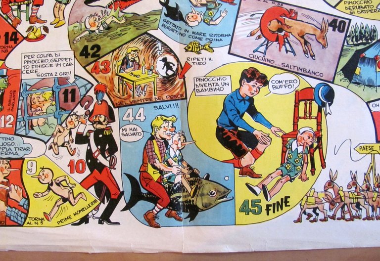 Gioco dell'OCA - PINOCCHIO, 1962 - ill DESIDERATI