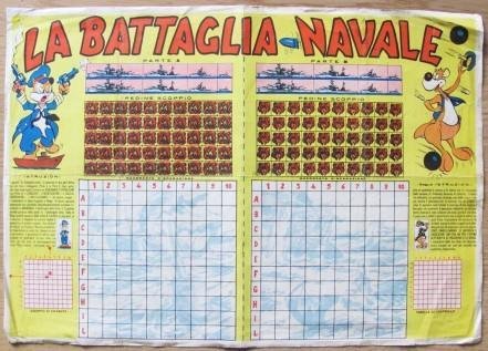 Gioco La Battaglia Navale Di Frugolino E Bingo. Inserto Albo …