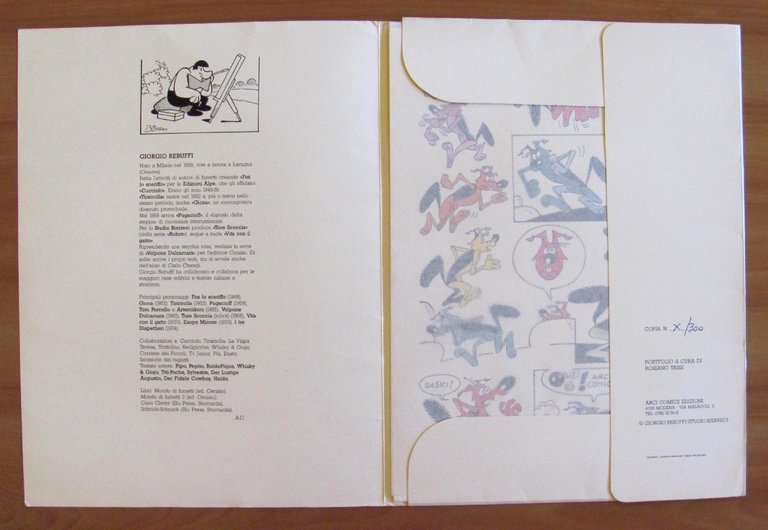 GIORGIO REBUFFI PORTFOLIO - ARCI COMICS Tirat. Limit. 300 copie, …