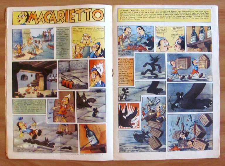 GIORNALINO di CARROCCIO N.10, 1947 - SALGARI e MACARIETTO con …