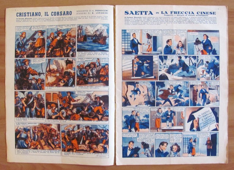 GIORNALINO di CARROCCIO N.11, 1947 - SALGARI e MACARIETTO con …