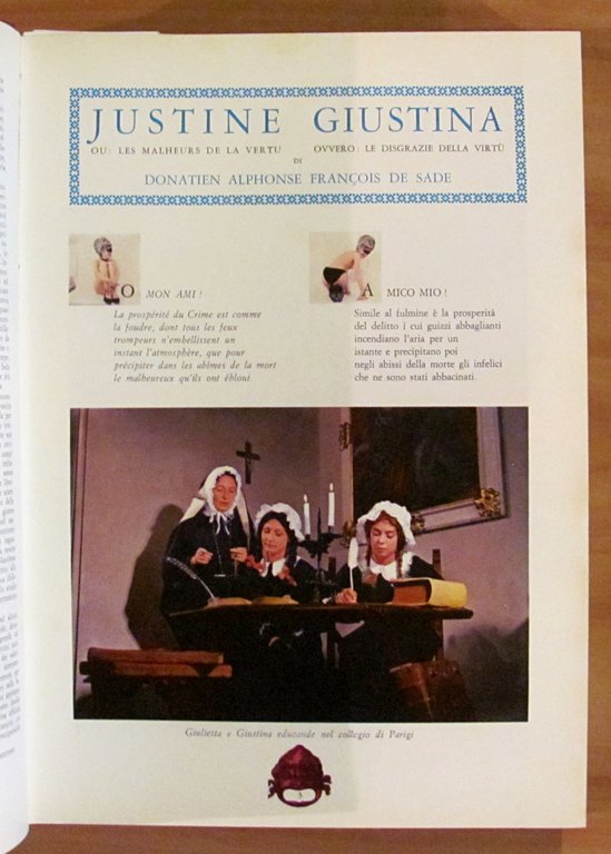 GIUSTINA O LE DISGRAZIE DELLA VIRTU', 1967 - Bilingue ITA-FRA
