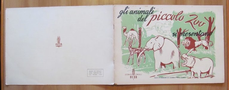 GLI ANIMALI DEL PICCOLO ZOO SI PRESENTANO, 1944