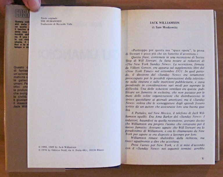 GLI UMANOIDI - Cosmo Serie Oro, I ed. 1974